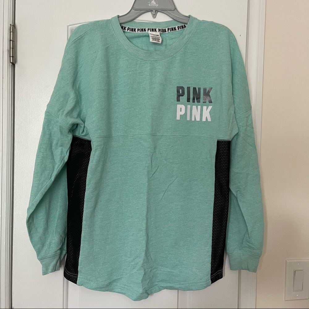 PINK Long Sleeve Crew, Small